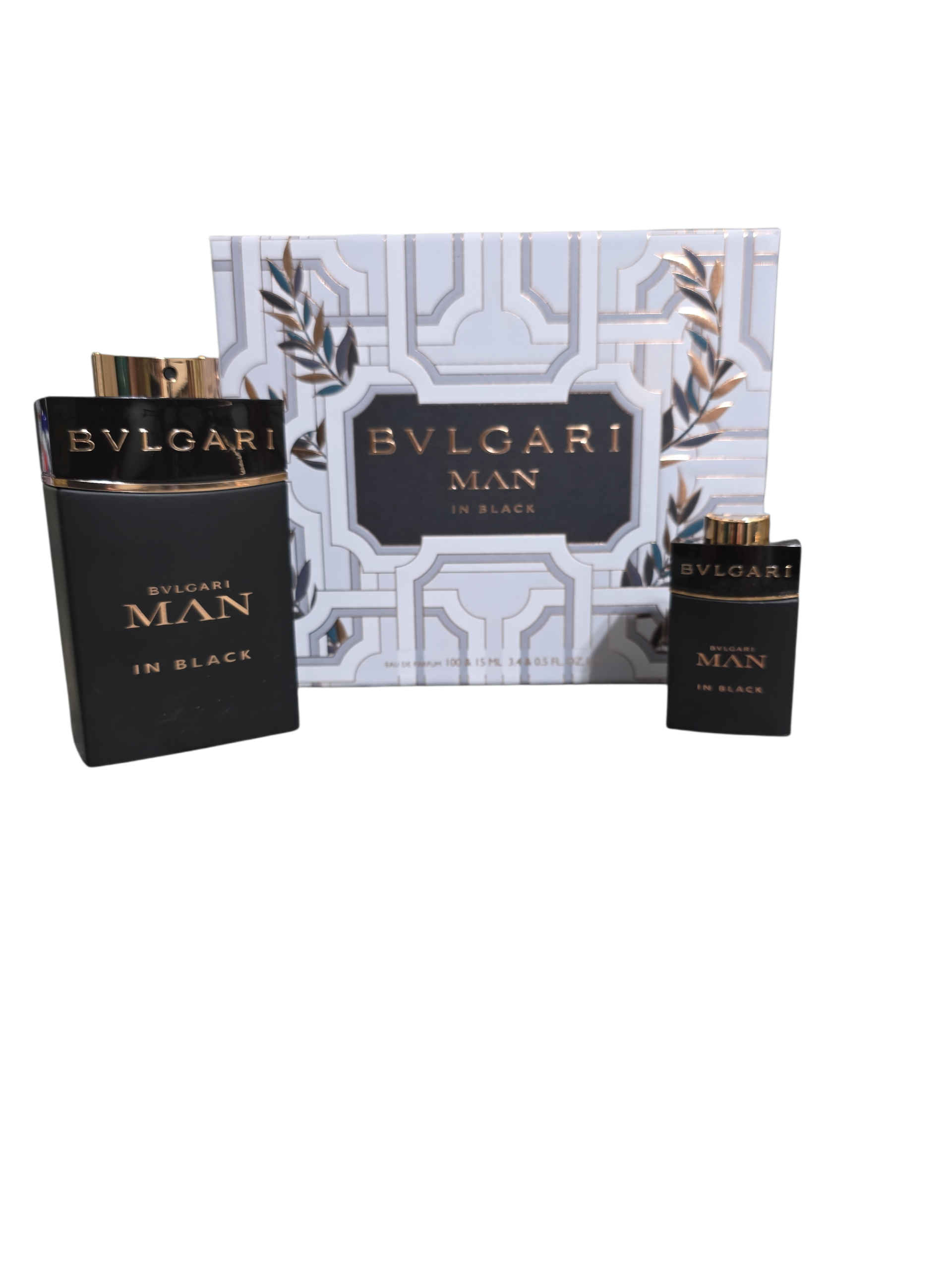 BVLGARI MAN IN BLACK GIFT SET 3.4 & .5 FL. OZ US